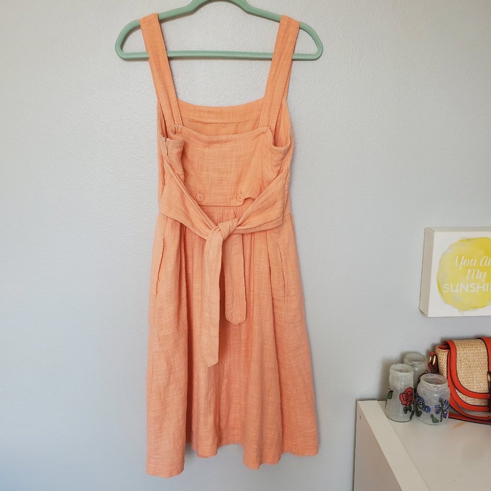 Anthropologie coral colored dress - Picture 3 of 7